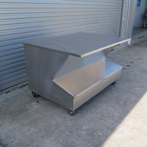 Stainless Steel Mobile Ingredient Bench