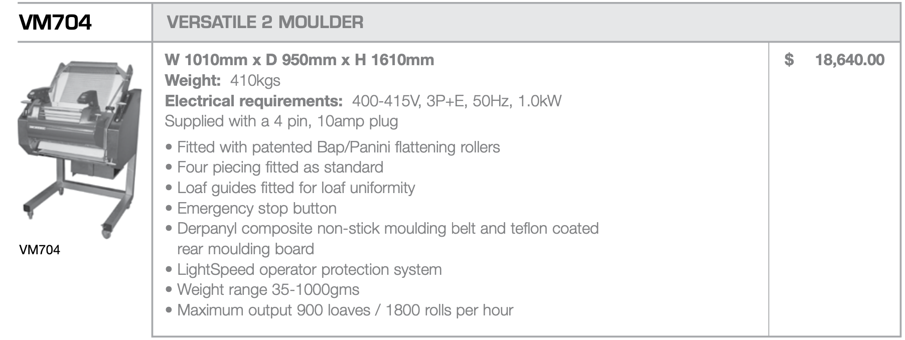 VM704 VERSATILE 2 MOULDER (IN WORKSHOP) - Image 2