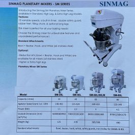 SINMAG PLANETARY MIXERS - SM SERIES