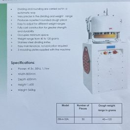 *NEW* SINMAG BUN DIVIDER MOULDER SM-430A AUTOMATIC