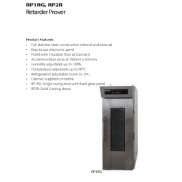 *NEW* RP1RG PARAMOUNT SINGLE RACK RETARDER PROVER (SUBJECTED TO PRICE INCREASES & AVAILABILITY)