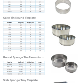 CAKE TINS