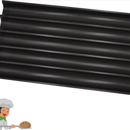 Baguette Tray – 5 Flutes Teflon Nonstick Coated