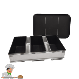 DROP ON LID to Match 3 Straps Loaf Pan (680g Loaf Pan 122B/BD)